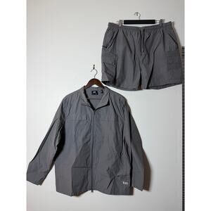 Kith Zip Front Wolcott Shirt and Shorts SET